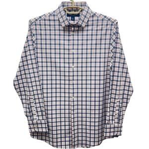 NEW Mizzen Main Monaco Performance Mens Shirt M Long Sleeve Navy Button